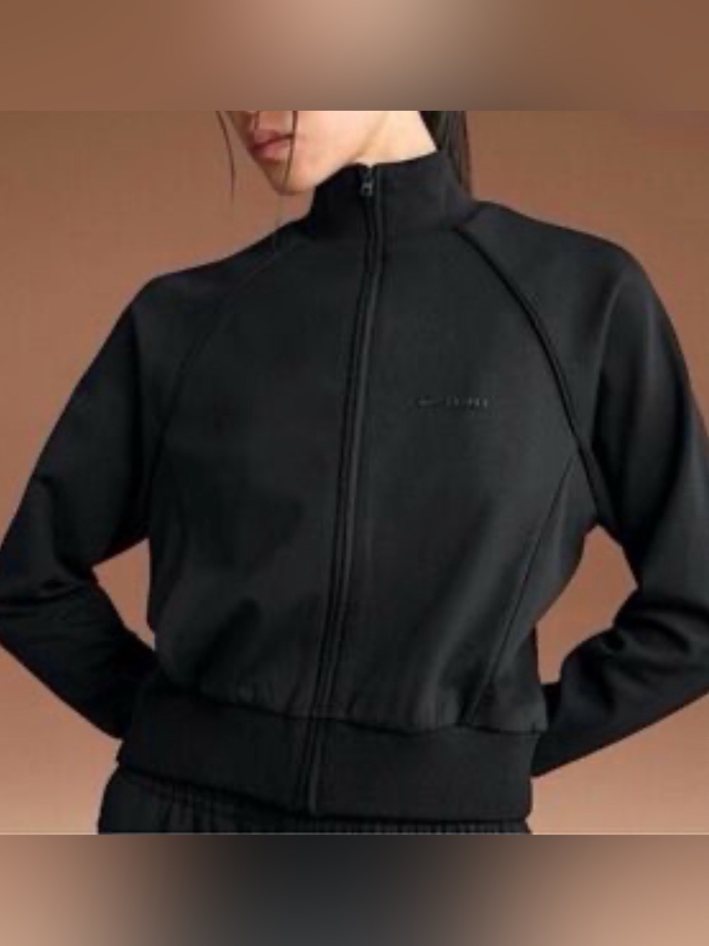 🧥 Nike x SKIMS Matte Tricot Track Jacket | Obsidian | M | NWOT 🏷️